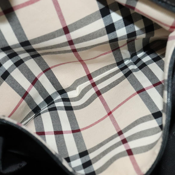 BURBERRY Shoulder Bag Nylon Black Auth BA3541