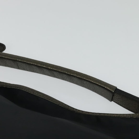 BURBERRY Shoulder Bag Nylon Black Auth BA3541