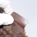 Christian Dior Maris Pearl Shoulder Bag Nylon Beige Silver Auth BA3544-21