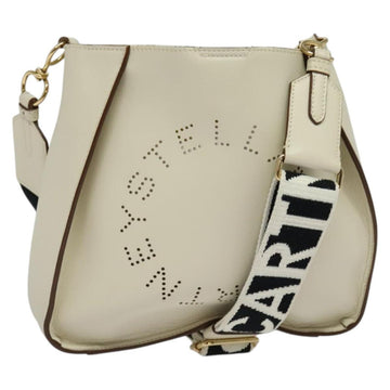 Stella MacCartney Shoulder Bag Leather Gold White 557906 Auth BA3547