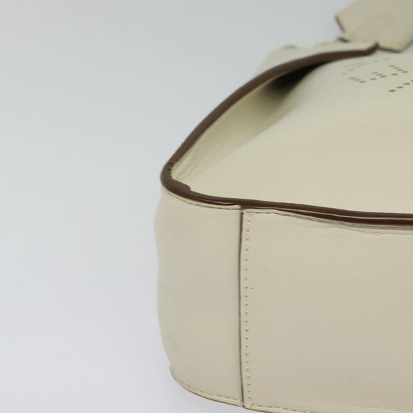 Stella MacCartney Shoulder Bag Leather Gold White 557906 Auth BA3547