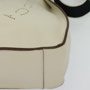 Stella MacCartney Shoulder Bag Leather Gold White 557906 Auth BA3547-14