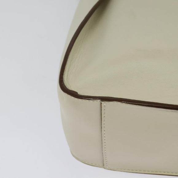 Stella MacCartney Shoulder Bag Leather Gold White 557906 Auth BA3547