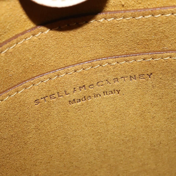 Stella MacCartney Shoulder Bag Leather Gold White 557906 Auth BA3547