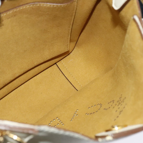 Stella MacCartney Shoulder Bag Leather Gold White 557906 Auth BA3547