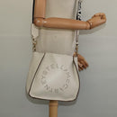 Stella MacCartney Shoulder Bag Leather Gold White 557906 Auth BA3547-21