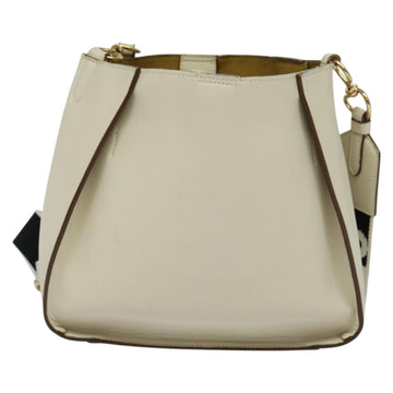 Stella MacCartney Shoulder Bag Leather Gold White 557906 Auth BA3547 - 0