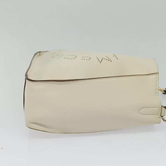 Stella MacCartney Shoulder Bag Leather Gold White 557906 Auth BA3547