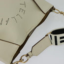 Stella MacCartney Shoulder Bag Leather Gold White 557906 Auth BA3547-6