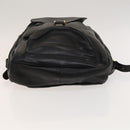 Gianni Versace Backpack Leather Black Gold Auth BA3548-5