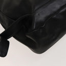 Gianni Versace Backpack Leather Black Gold Auth BA3548-10