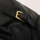 Gianni Versace Backpack Leather Black Gold Auth BA3548-19