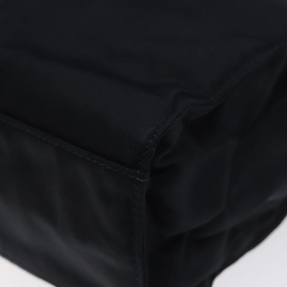 PRADA Hand Bag Nylon Navy Gold Auth BA355