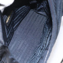 PRADA Hand Bag Nylon Navy Gold Auth BA355-11