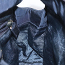 PRADA Hand Bag Nylon Navy Gold Auth BA355-19