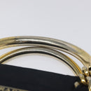 PRADA Hand Bag Nylon Navy Gold Auth BA355-8