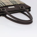 BURBERRY Nova Check Hand Bag Canvas Beige Auth BA3554-7