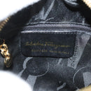 Salvatore Ferragamo Shoulder Bag Suede Brown Gold Auth BA3556-12