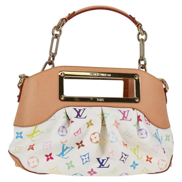 LOUIS VUITTON Monogram Multicolor Judy PM Shoulder Bag White M40257 Auth BA3564V