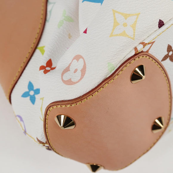 LOUIS VUITTON Monogram Multicolor Judy PM Shoulder Bag White M40257 Auth BA3564SAV