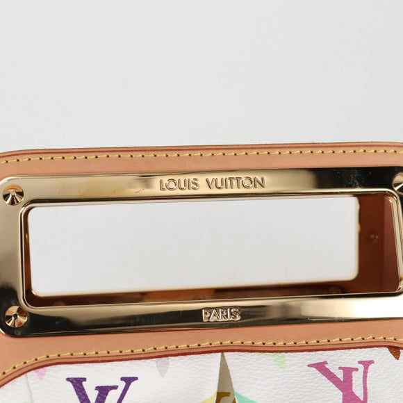 LOUIS VUITTON Monogram Multicolor Judy PM Shoulder Bag White M40257 Auth BA3564V