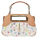 LOUIS VUITTON Monogram Multicolor Judy PM Shoulder Bag White M40257 Auth BA3564SAV-13