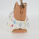 LOUIS VUITTON Monogram Multicolor Judy PM Shoulder Bag White M40257 Auth BA3564SAV-3
