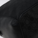 Salvatore Ferragamo Shoulder Bag Canvas Black Gold Auth BA3569-16