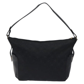 Salvatore Ferragamo Shoulder Bag Canvas Black Gold Auth BA3569 - 0