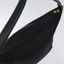 Salvatore Ferragamo Shoulder Bag Canvas Black Gold Auth BA3569-6