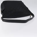 Salvatore Ferragamo Shoulder Bag Canvas Black Gold Auth BA3569-7