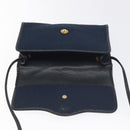 Christian Dior Trotter Canvas Shoulder Bag Navy Auth BA3570-15