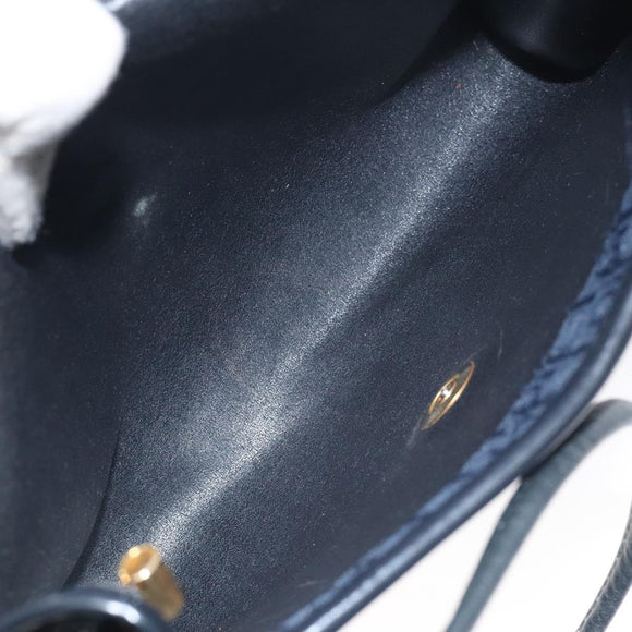 Christian Dior Trotter Canvas Shoulder Bag Navy Auth BA3570