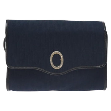 Christian Dior Trotter Canvas Shoulder Bag Navy Auth BA3570 - 0