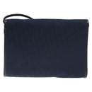 Christian Dior Trotter Canvas Shoulder Bag Navy Auth BA3570-3