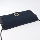 Christian Dior Trotter Canvas Shoulder Bag Navy Auth BA3570-6