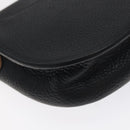 Christian Dior Shoulder Bag Leather Black Gold Auth BA3573-13