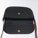 Christian Dior Shoulder Bag Leather Black Gold Auth BA3573-15