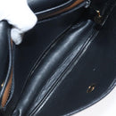 Christian Dior Shoulder Bag Leather Black Gold Auth BA3573-17