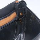 Christian Dior Shoulder Bag Leather Black Gold Auth BA3573-18