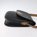 Christian Dior Shoulder Bag Leather Black Gold Auth BA3573-4