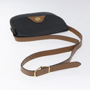 Christian Dior Shoulder Bag Leather Black Gold Auth BA3573-7