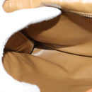 CELINE Macadam Canvas Shoulder Bag Beige Auth BA3577-20