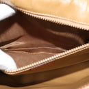 CELINE Macadam Canvas Shoulder Bag Beige Auth BA3577-11