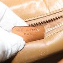 CELINE Macadam Canvas Shoulder Bag Beige Auth BA3577-12