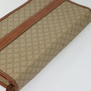 CELINE Macadam Canvas Shoulder Bag Beige Auth BA3577-6