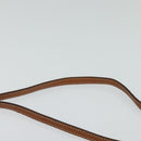 CELINE Macadam Canvas Shoulder Bag Beige Auth BA3577-14