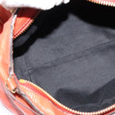 Chloe Etel Handtas Leer 2-weg Oranje Goud Auth BA3578-10