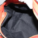 Chloe Etel Handtas Leer 2-weg Oranje Goud Auth BA3578-20