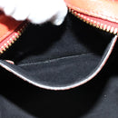 Chloe Etel Handtas Leer 2-weg Oranje Goud Auth BA3578-11